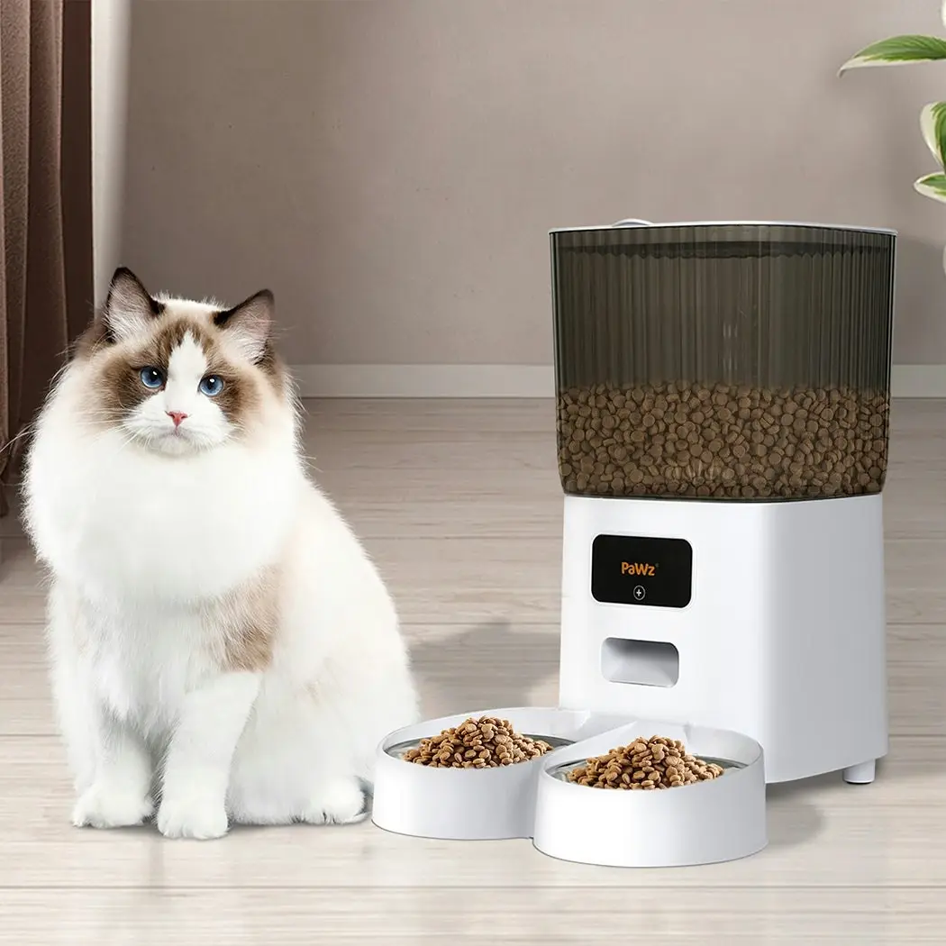 Pawz 5L Automatic Pet Feeder Dog Cat Auto Smart Food Dispenser Timer Feed 2 Bowl