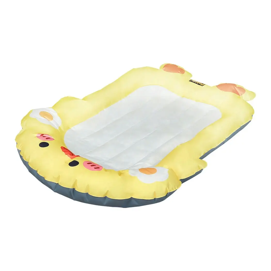 Pawz Pet Cooling Mat Dog Cat Human Size Bed Non-Toxic Self-cool Summer Yellow