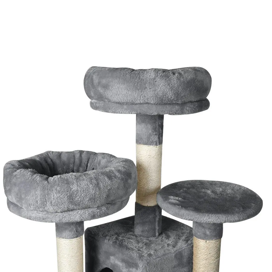 Pawz Cat Trees Scratching Post Scratcher For Large Cats Tower House Grey 141cm