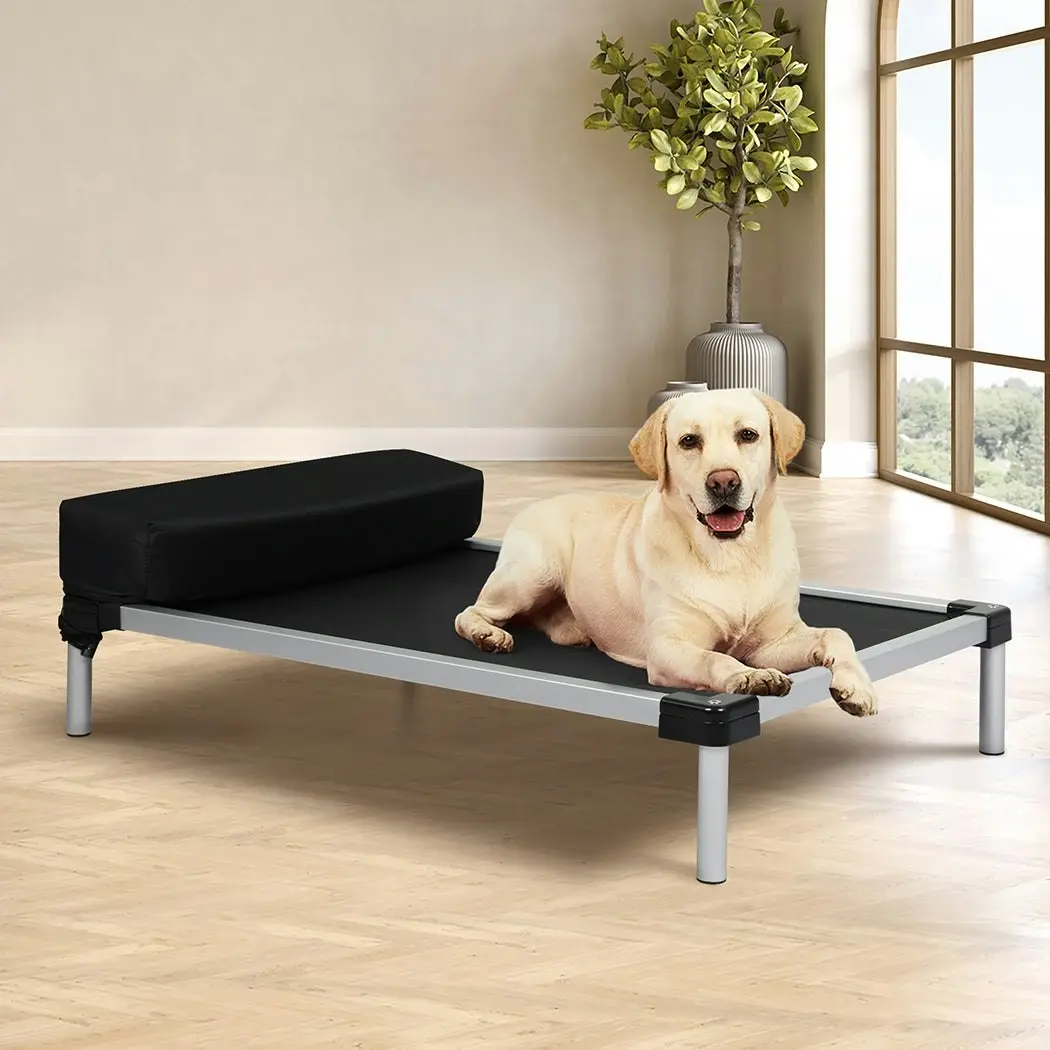 Pawz Pet Trampoline Aluminium Frame Dog Bed Elevated Heavy Pillow Extra-Large