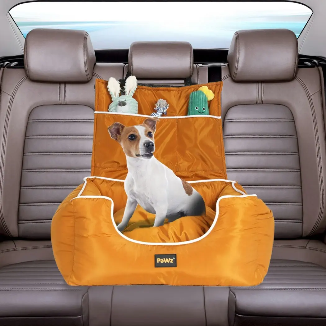 Pawz Pet Car Seat Travel Safety Carrier Bed Waterproof Removable Washable Large