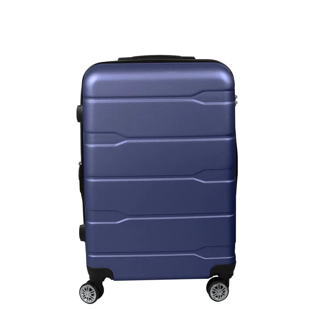 Slimbridge 24" Inch Expandable Luggage Travel Suitcase Case Hard Shell TSA Navy