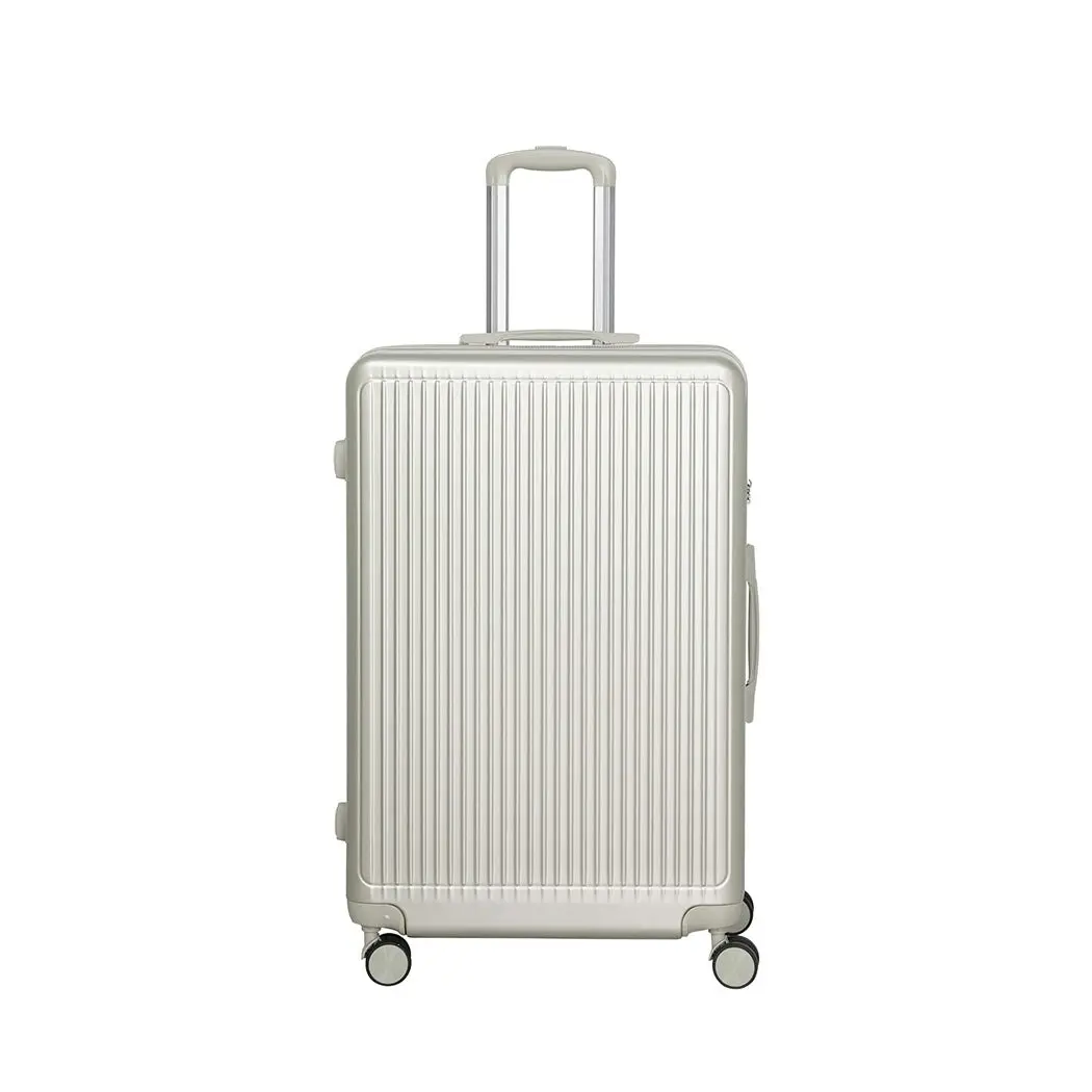 Slimbridge Luggage Suitcase Trolley Set Travel Lightweight 2pc 20"+28" White