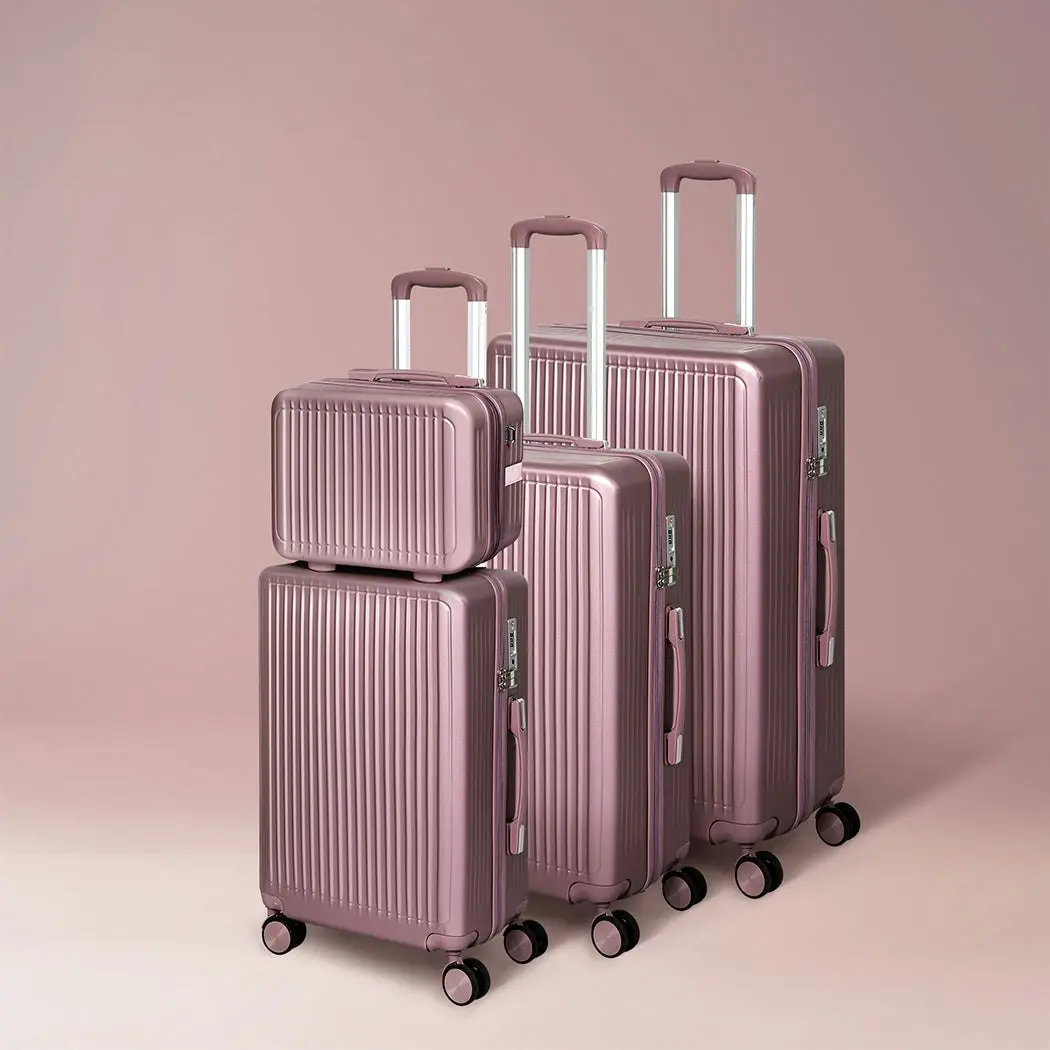 Slimbridge Luggage Suitcase Trolley Set Travel Lightweight 4pc 14"+20"+24"+28"