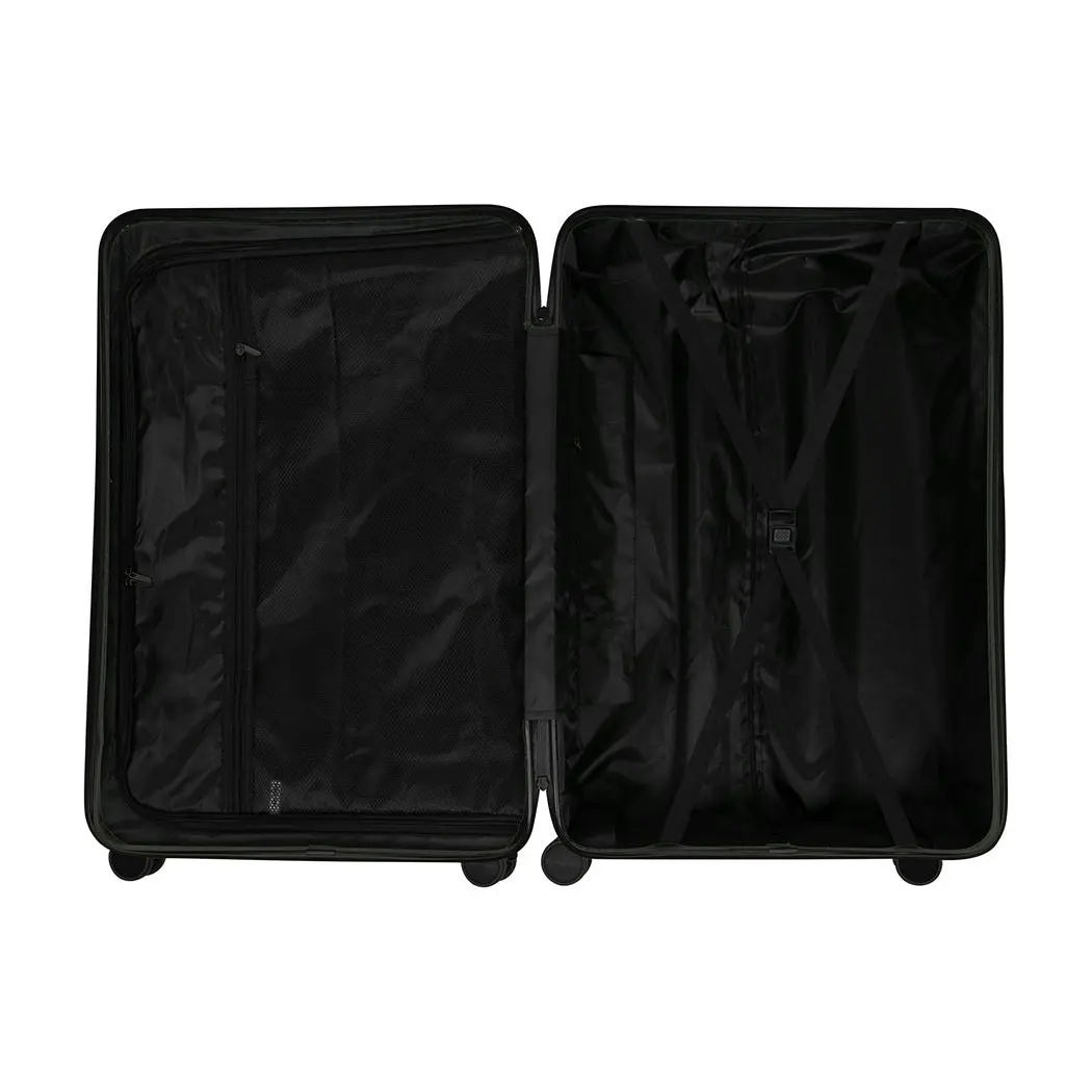 Slimbridge Luggage Suitcase Trolley Set Travel Lightweight 3pc 20"+24"+28" Black