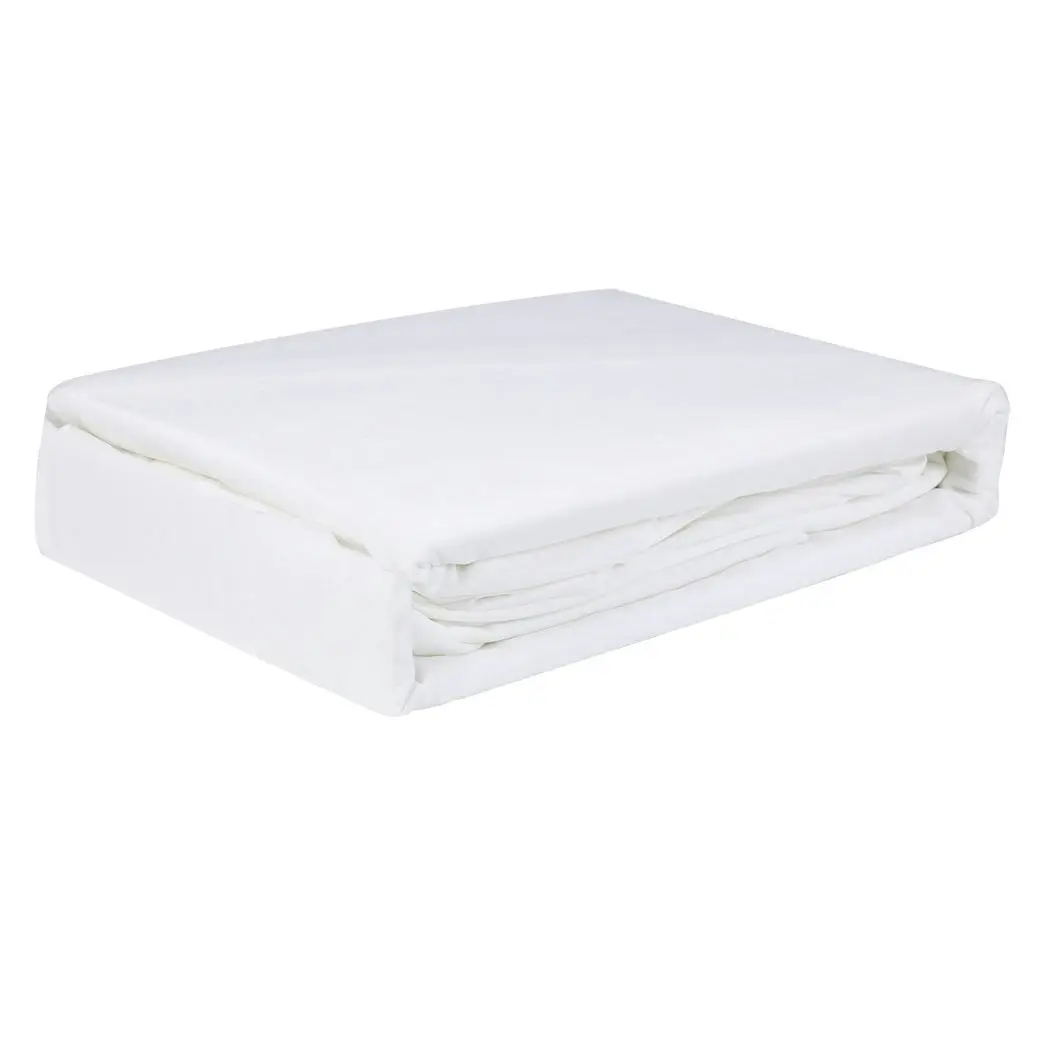 Dreamz Bamboo Sheet Set Fitted Pillowcase Single Size White 3PCS Set