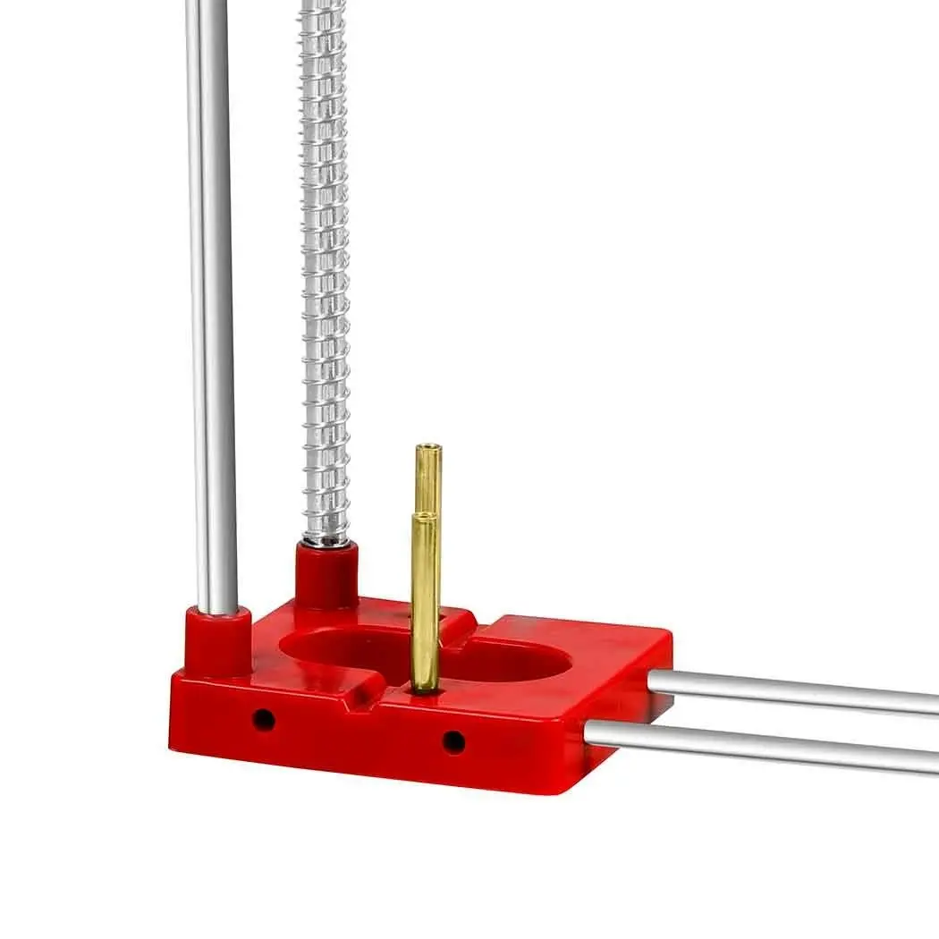 Traderight Drill Locator Alloy Steel Woodworking Drilling Guide Jig Adjustable