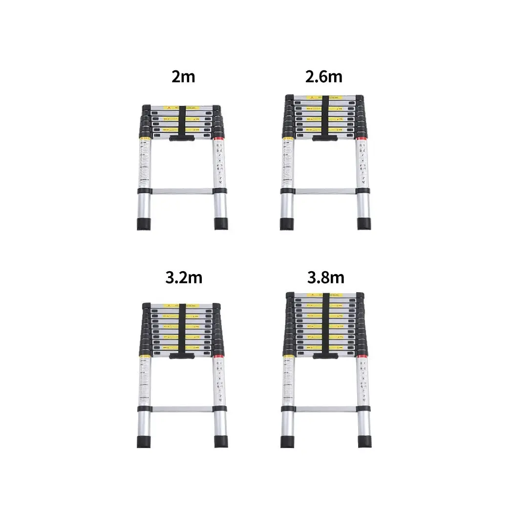 Traderight Multipurpose Ladder Telescopic Aluminium Portable Extension Step 3.2M