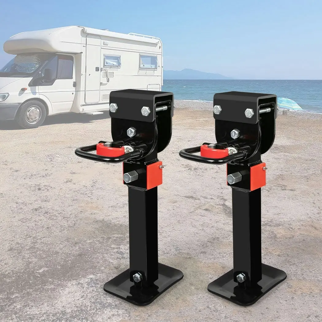 Manan 2X 410mm-545mm Drop Down Corner Steadies Legs 1200LB Caravan Trailer Steel