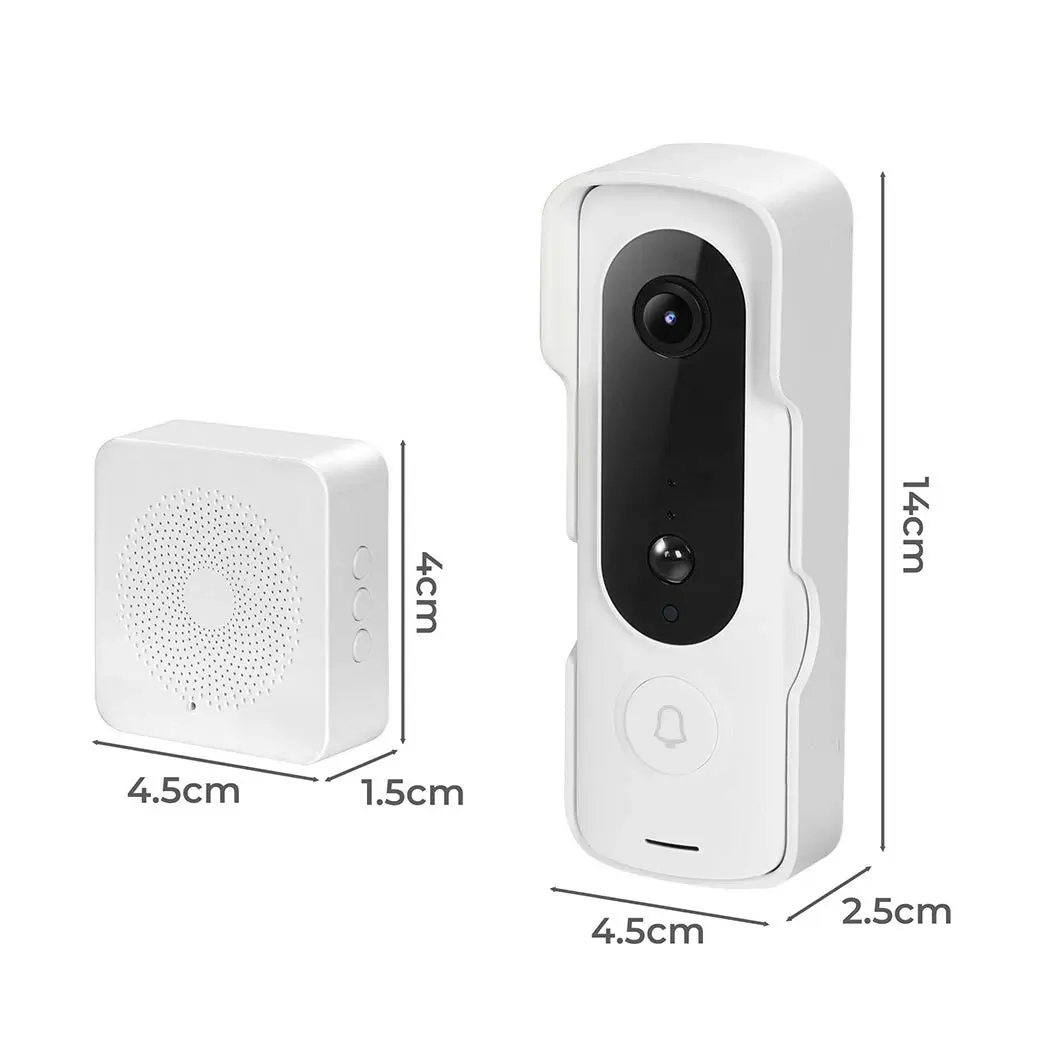 Smart Door Bell Wireless Ring Video Doorbell Intercom Wifi Home Security Camera