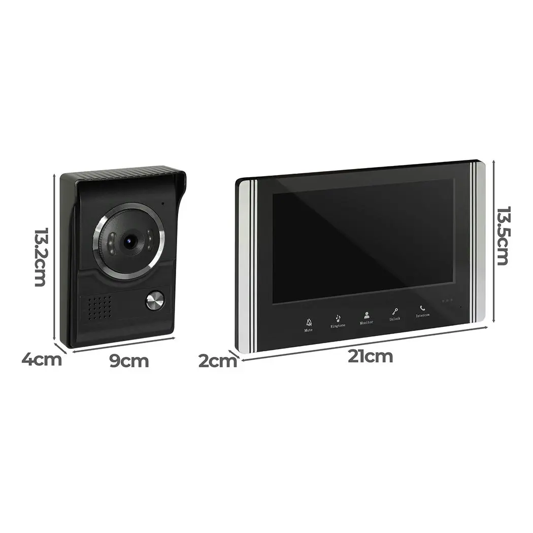 Video Door Bell WiFi Phone Intercom System with Monitor Doorbell Camera Wireless