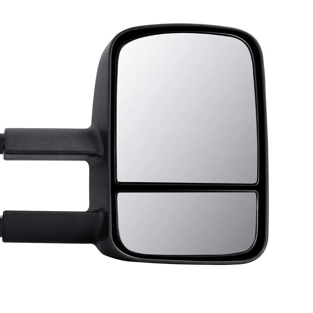 Galvan Pair Extendable Towing Mirrors Black for Toyota HILUX 2012-2015 Adjusting