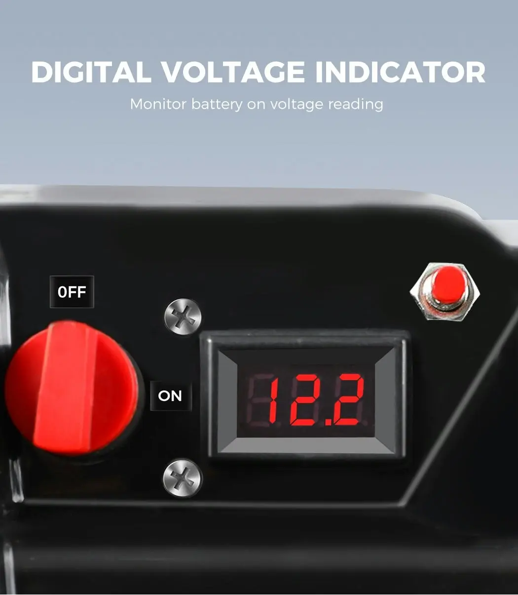 12V 170Ah AGM Battery Deep Cycle with Battery Box Dual USB Caravan Camping Solar