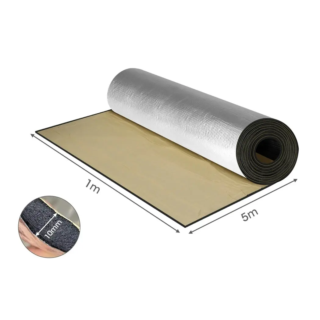 Manan Sound Deadener 5mx1mx10mm Car Noise Deadening Insuation Mat Heat Shield