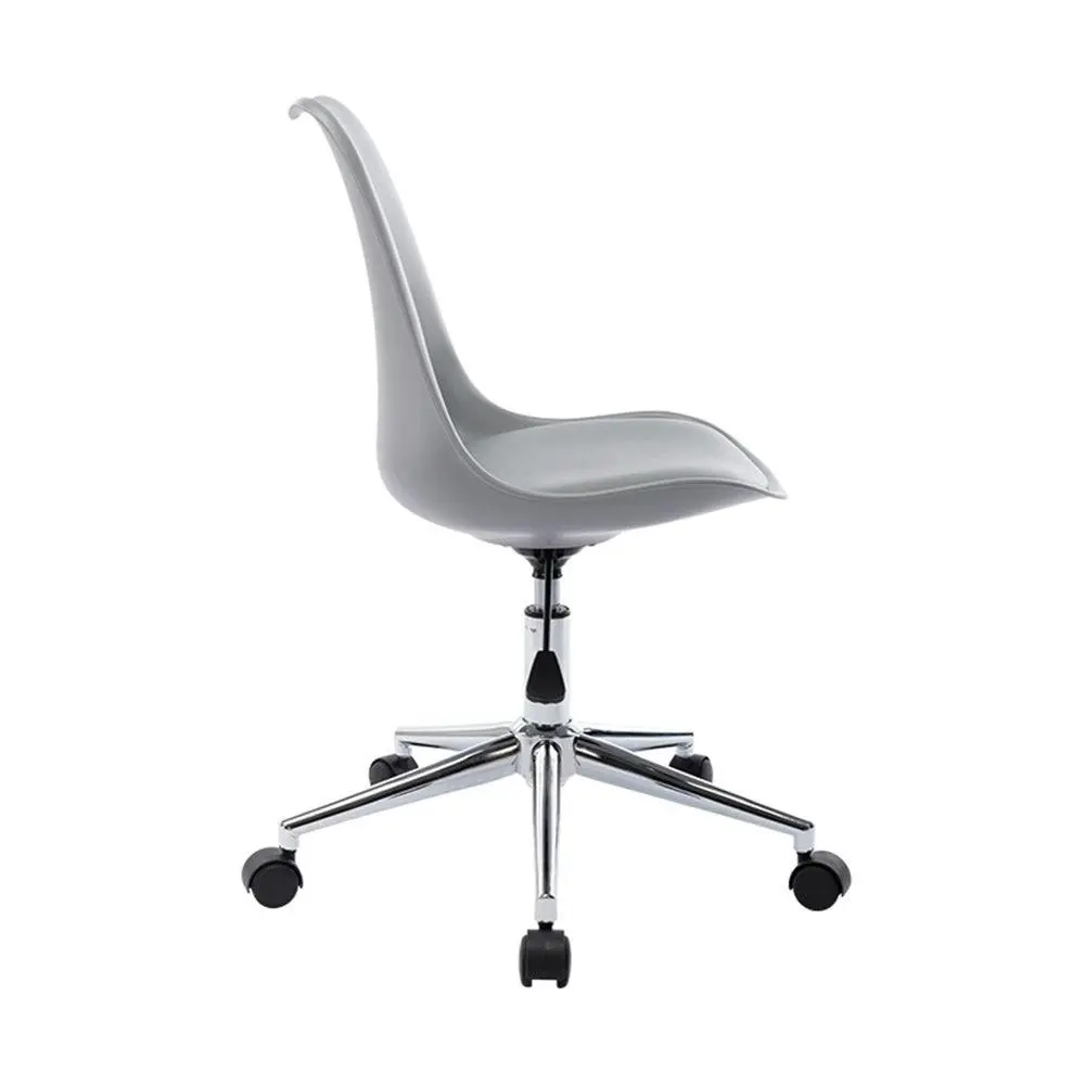 Chotto - Ando Office Desk Chair with Vegan Leather Seat - Grey