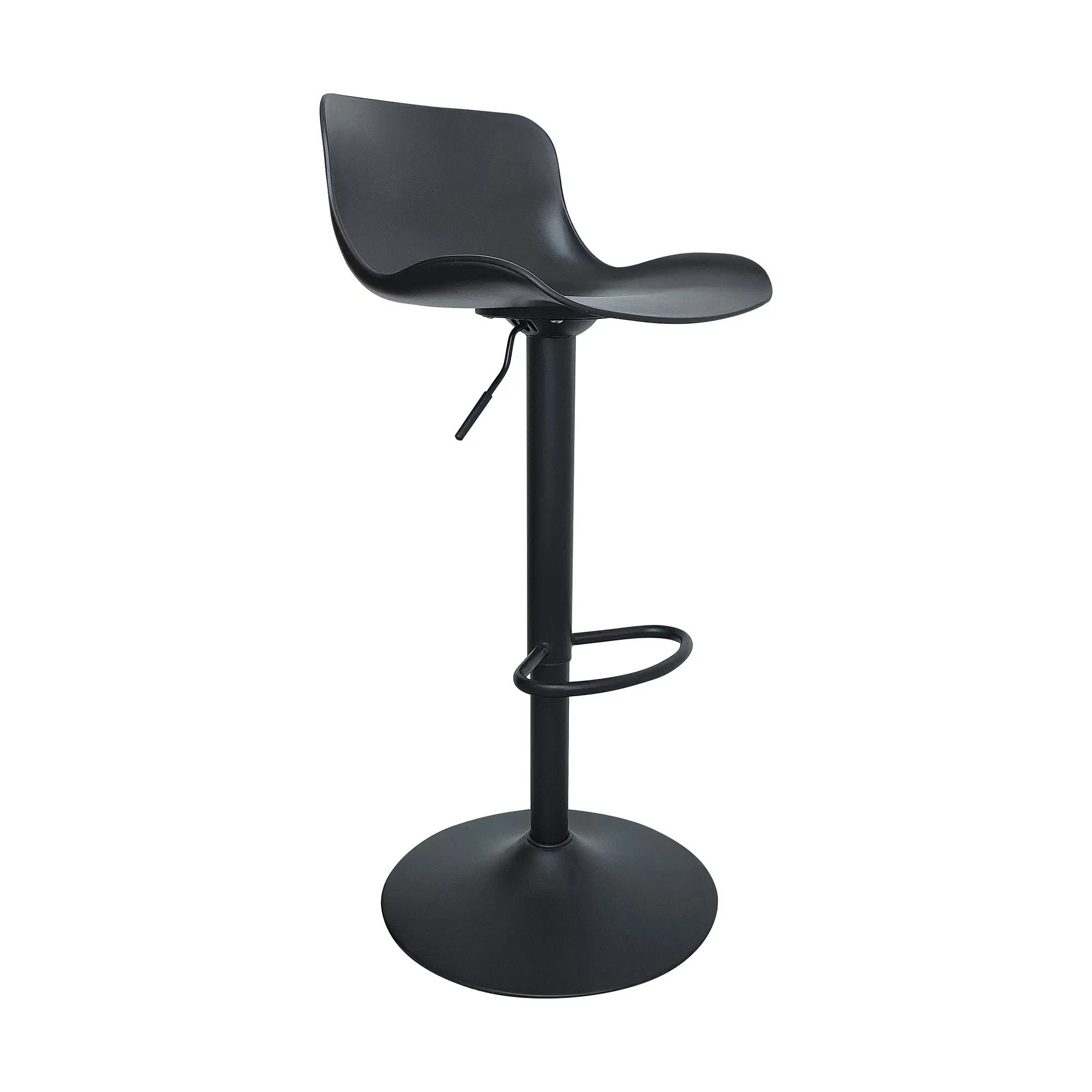 Chotto - Eri Adjustable Swivel Bar Stools -Black x 2