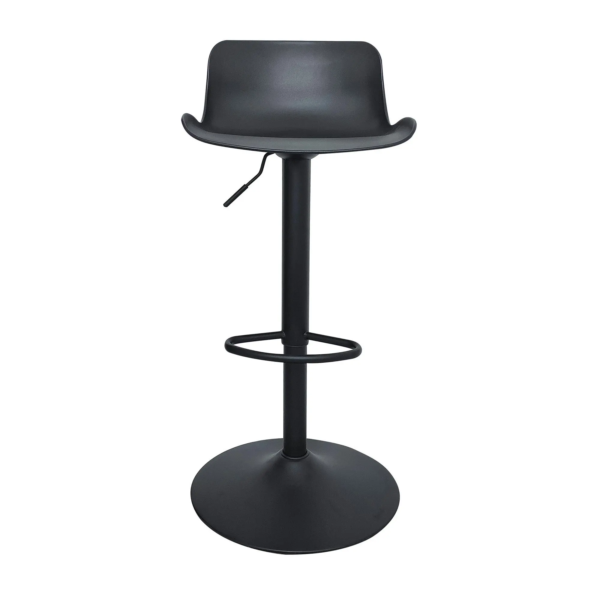 Chotto - Eri Adjustable Swivel Bar Stools -Black x 3