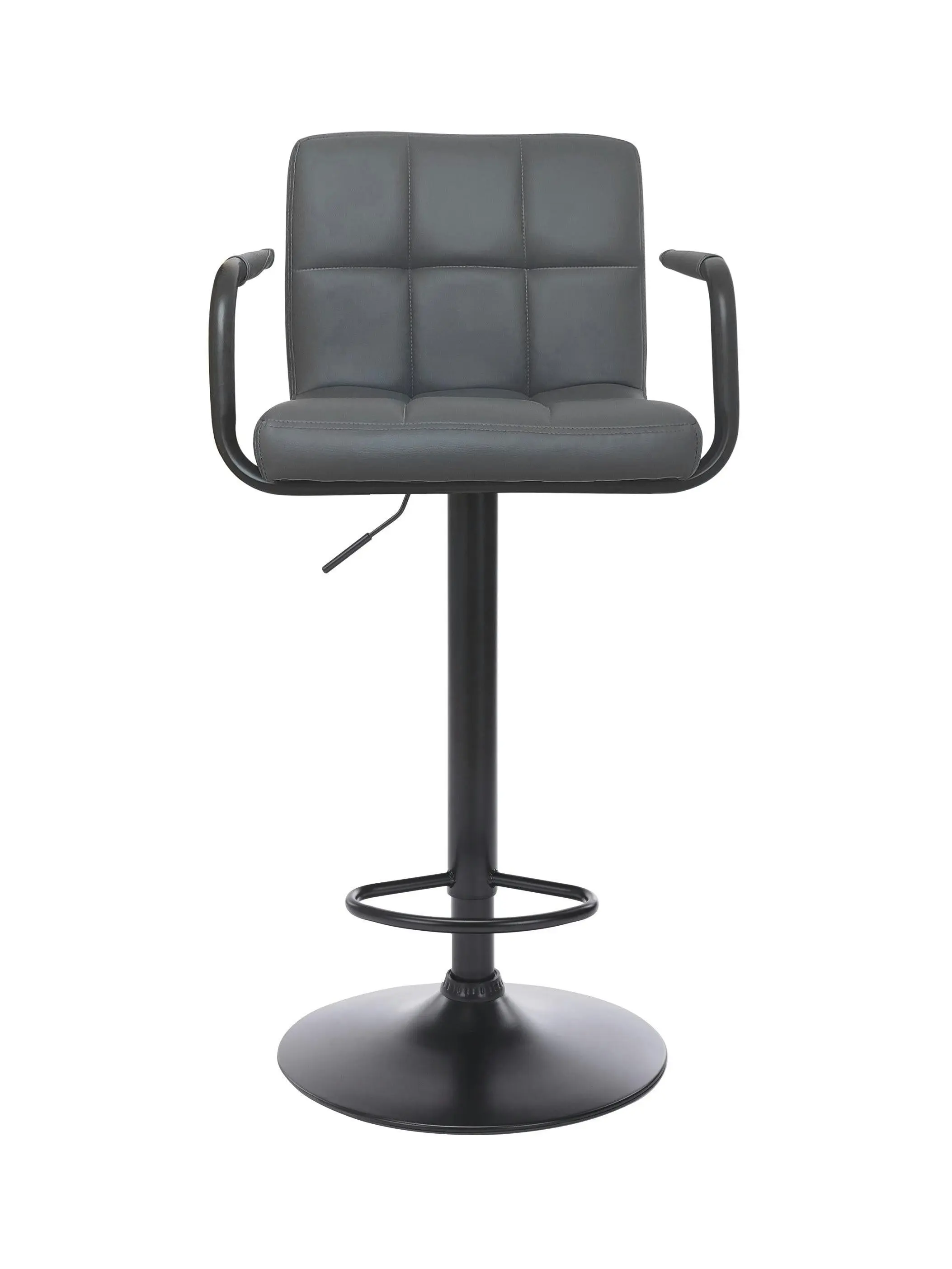 Chotto - Hiro Adjustable Swivel Bar Stool - Grey x 2