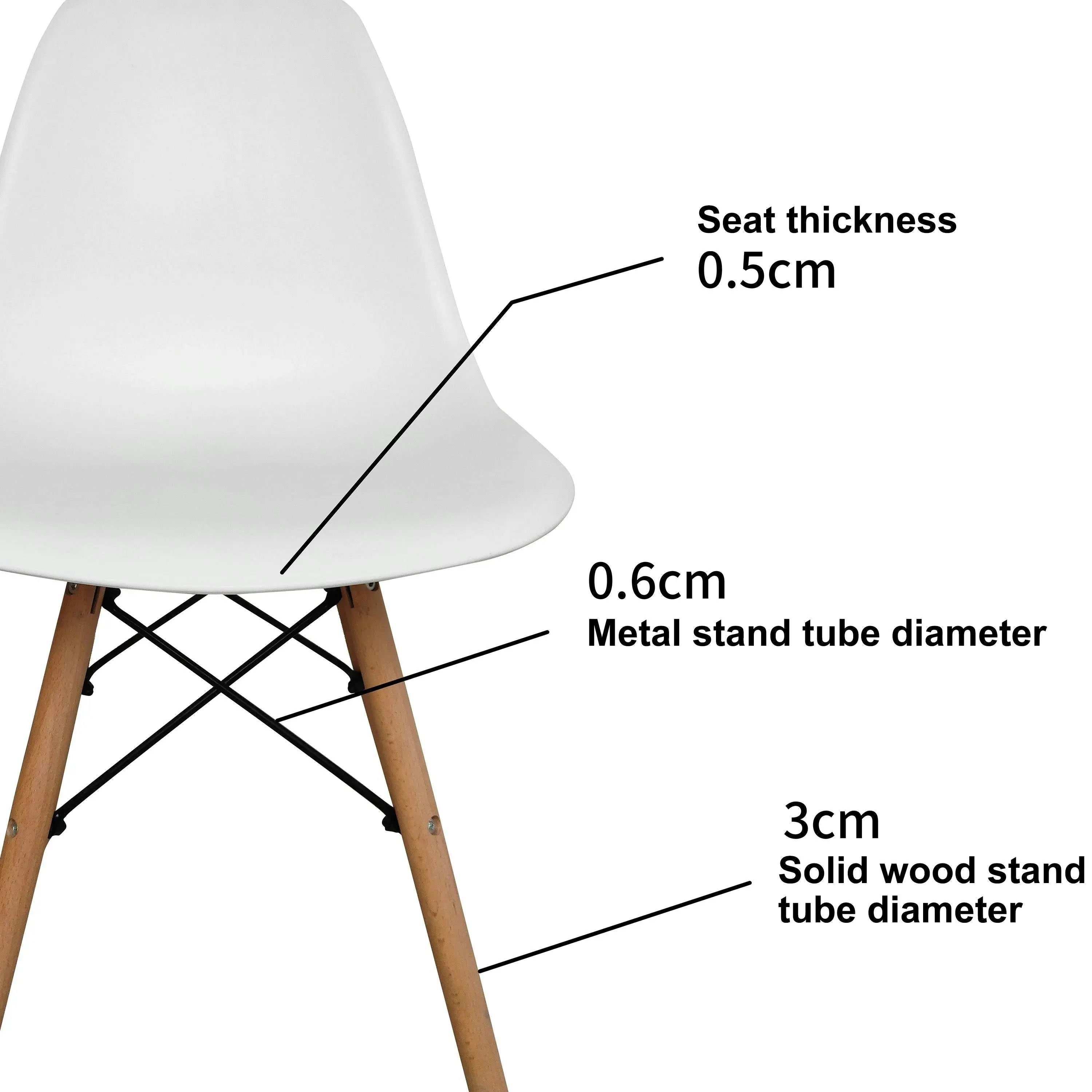 Chotto - Mana Dining Chairs - White x 4