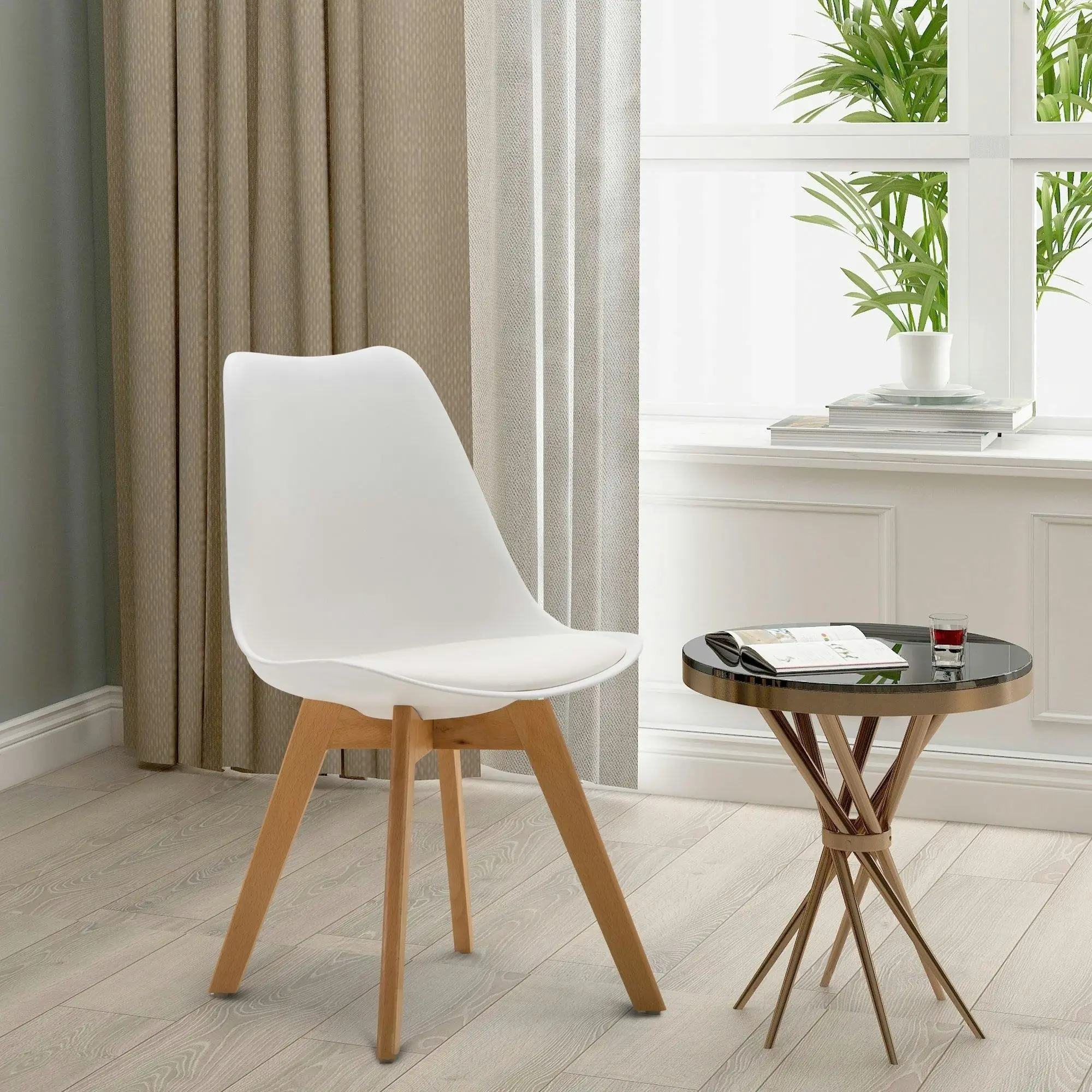 Chotto - Ando Dining Chairs - White x 4