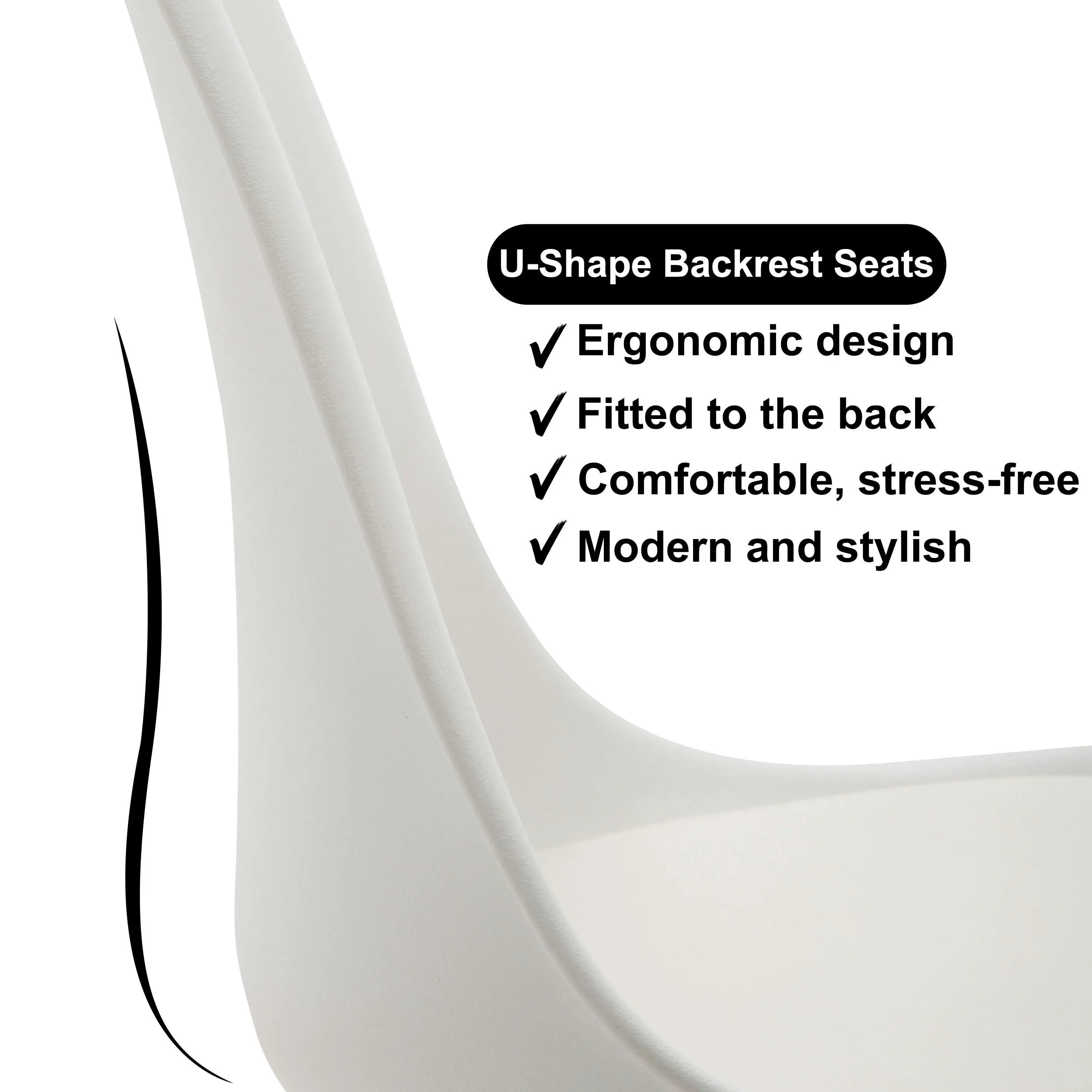 Chotto - Ando Dining Chairs - White x 4