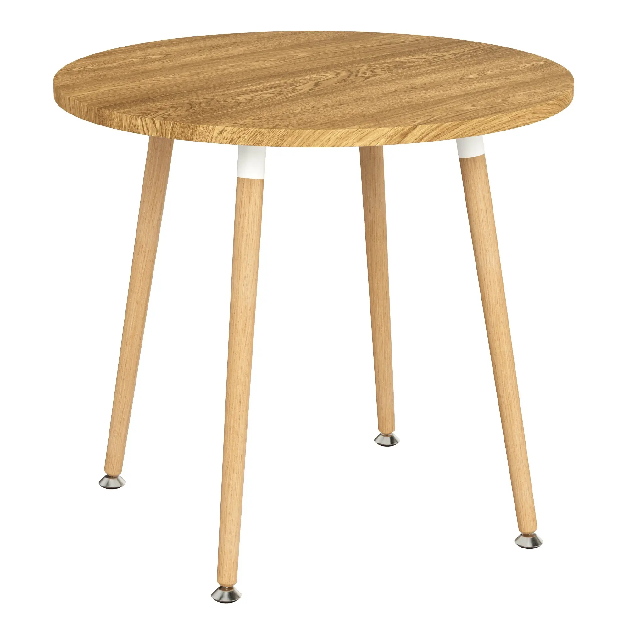 Chotto - Enso Round Top Dining Table with Wooden Legs - Wood