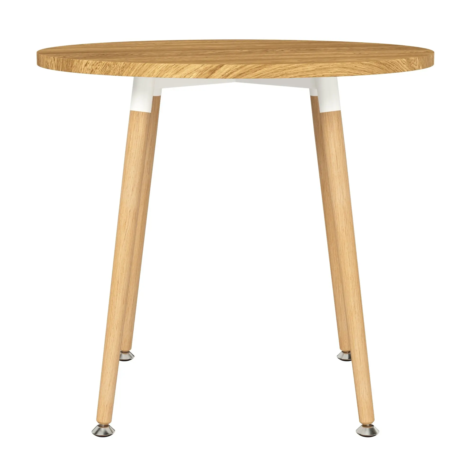 Chotto - Enso Round Top Dining Table with Wooden Legs - Wood