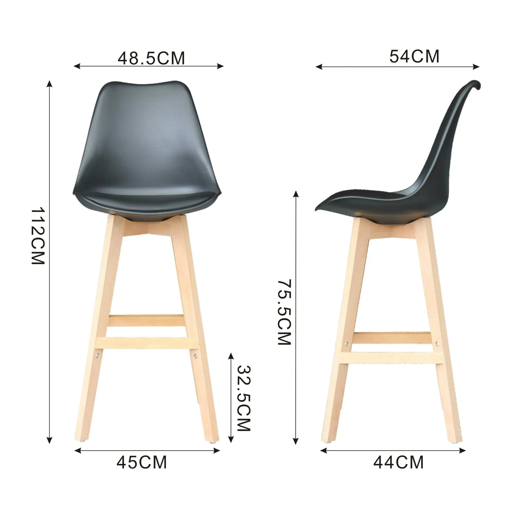 Chotto - Ando Barstool - Black X 2