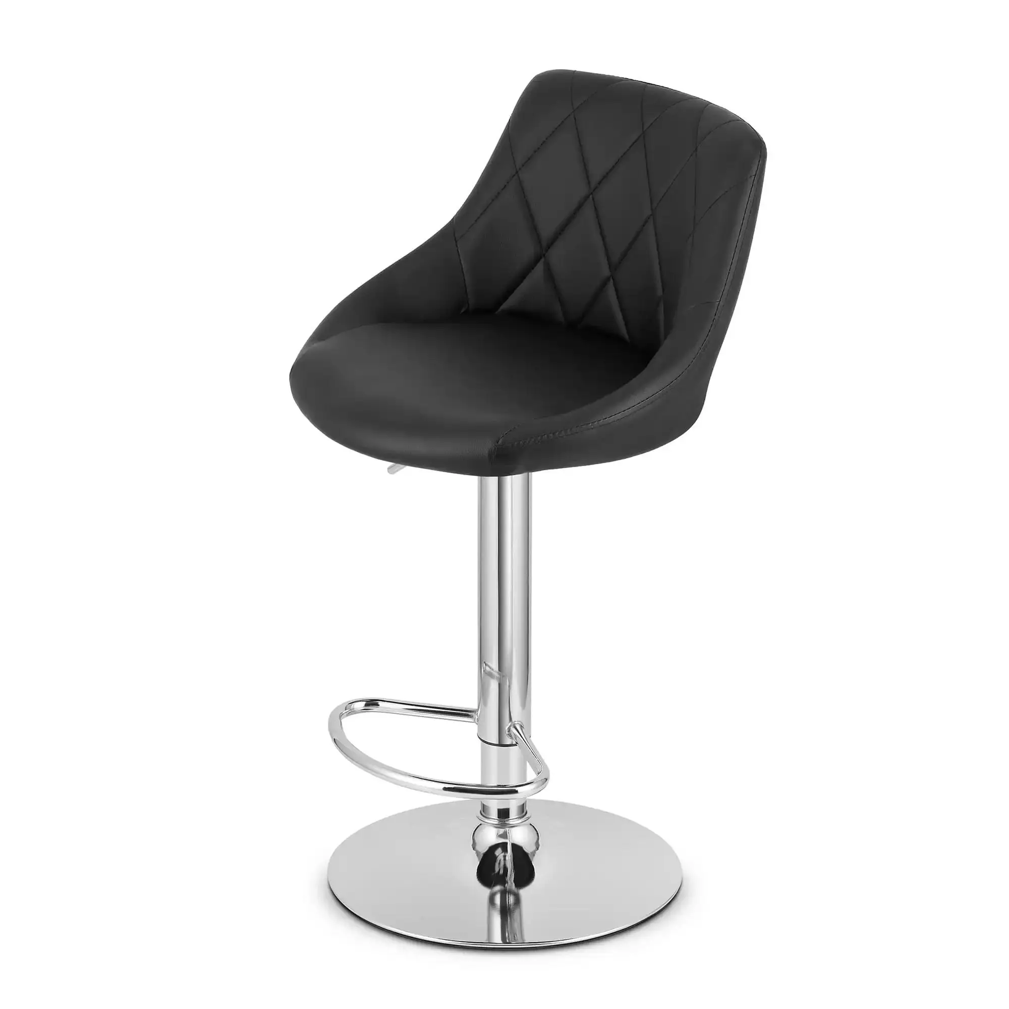 Chotto - Tenji Leather Barstool - Black