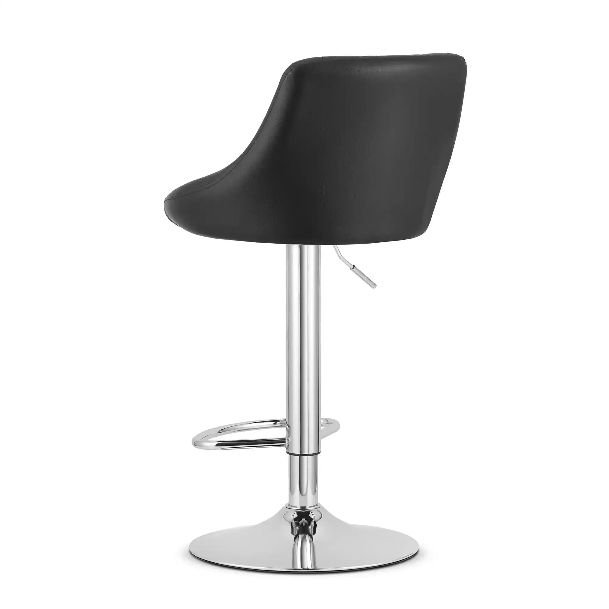 Chotto - Tenji Leather Barstool - Black