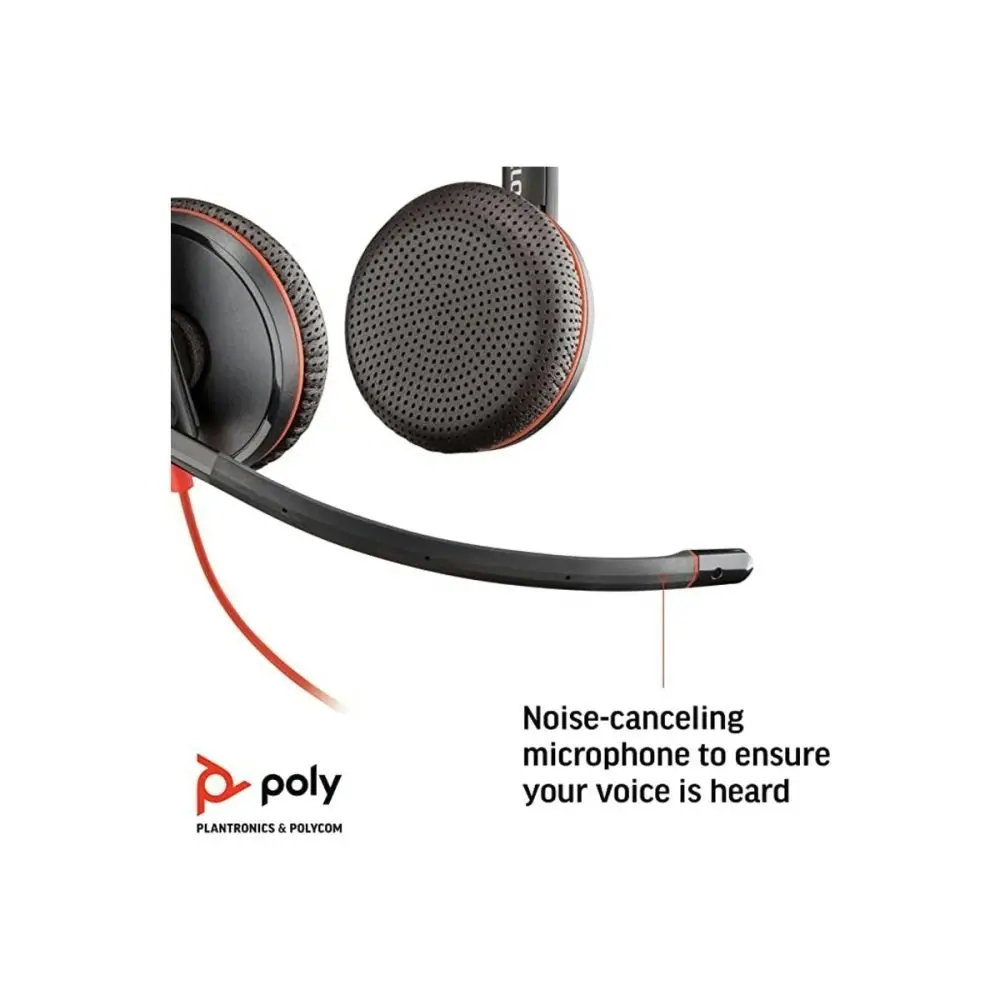 Poly Blackwire C3225 USB-C Lightweight Headset