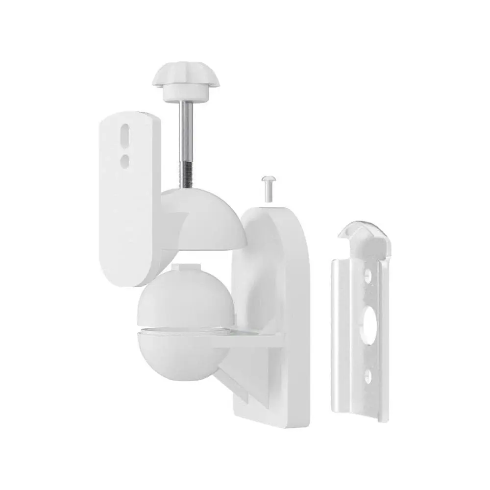 Goobay Speaker Wall Mount Bracket Universal Swivel & Tilt White for up to 3.5kg Enclosures