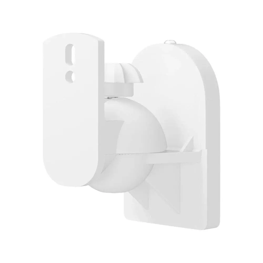 Goobay Speaker Wall Mount Bracket Universal Swivel & Tilt White for up to 3.5kg Enclosures