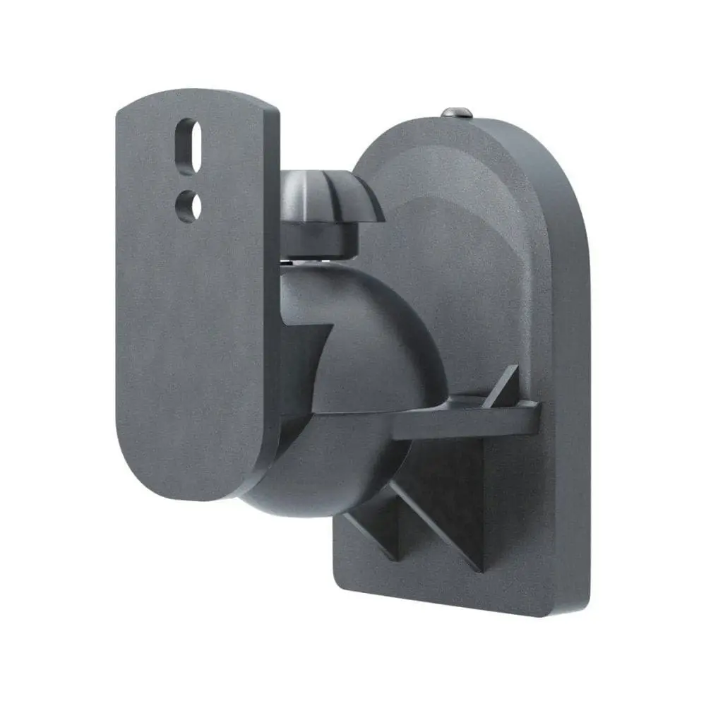 Goobay Speaker Wall Mount Bracket Universal Swivel & Tilt Black for up to 3.5kg Enclosures