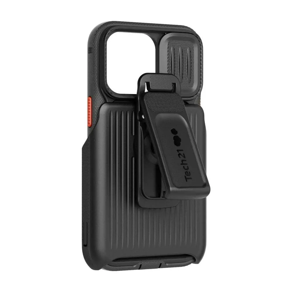 Tech21 EvoMax Phone Case with Holster for iPhone 13 Pro - Off Black