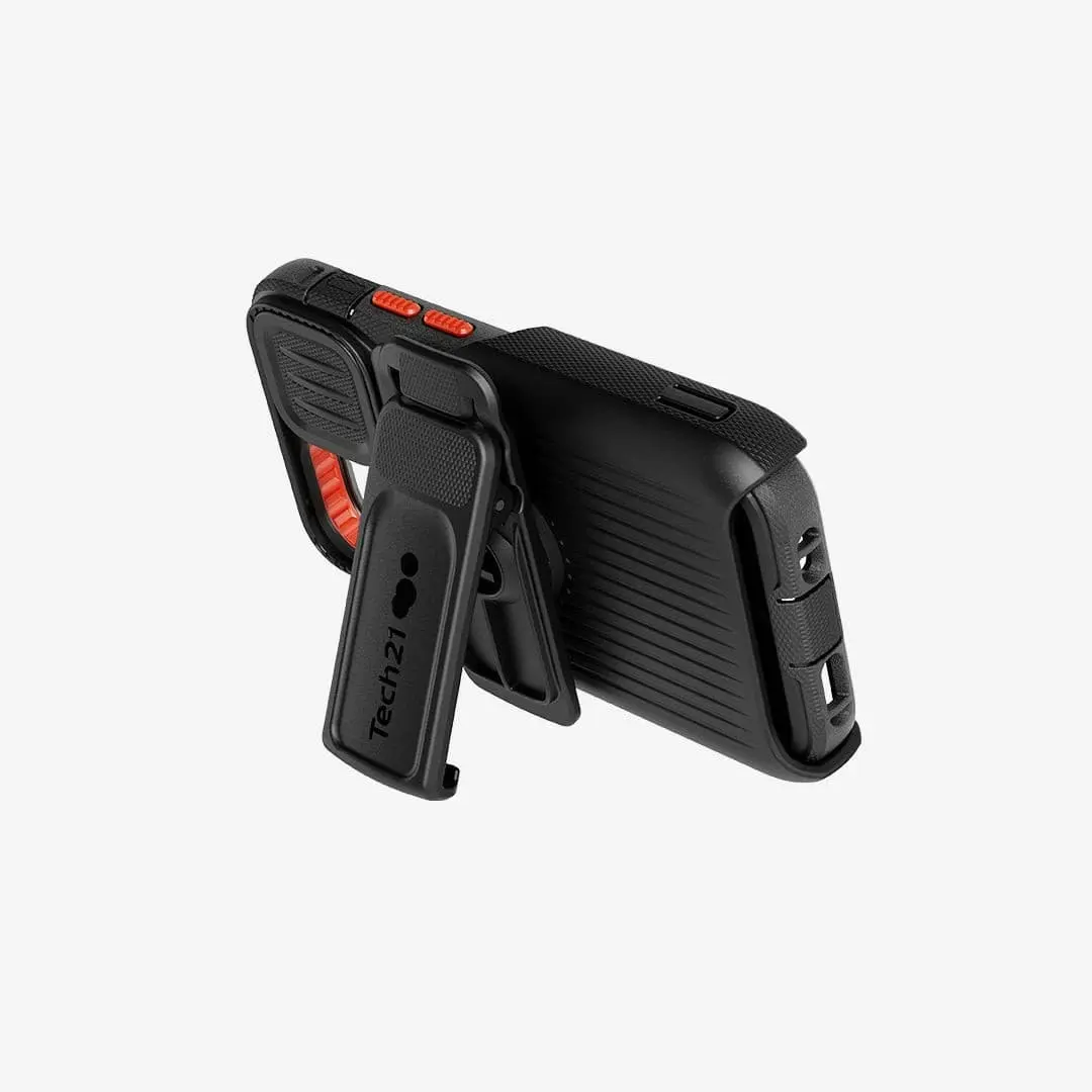 Tech21 EvoMax Phone Case with Holster for iPhone 13 mini - Off Black