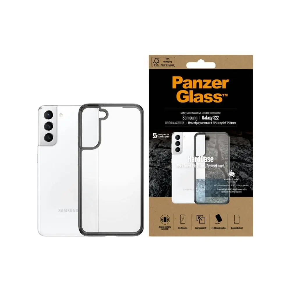 PanzerGlass HardCase Antibacterial Phone Case for Samsung GS22 - Clear