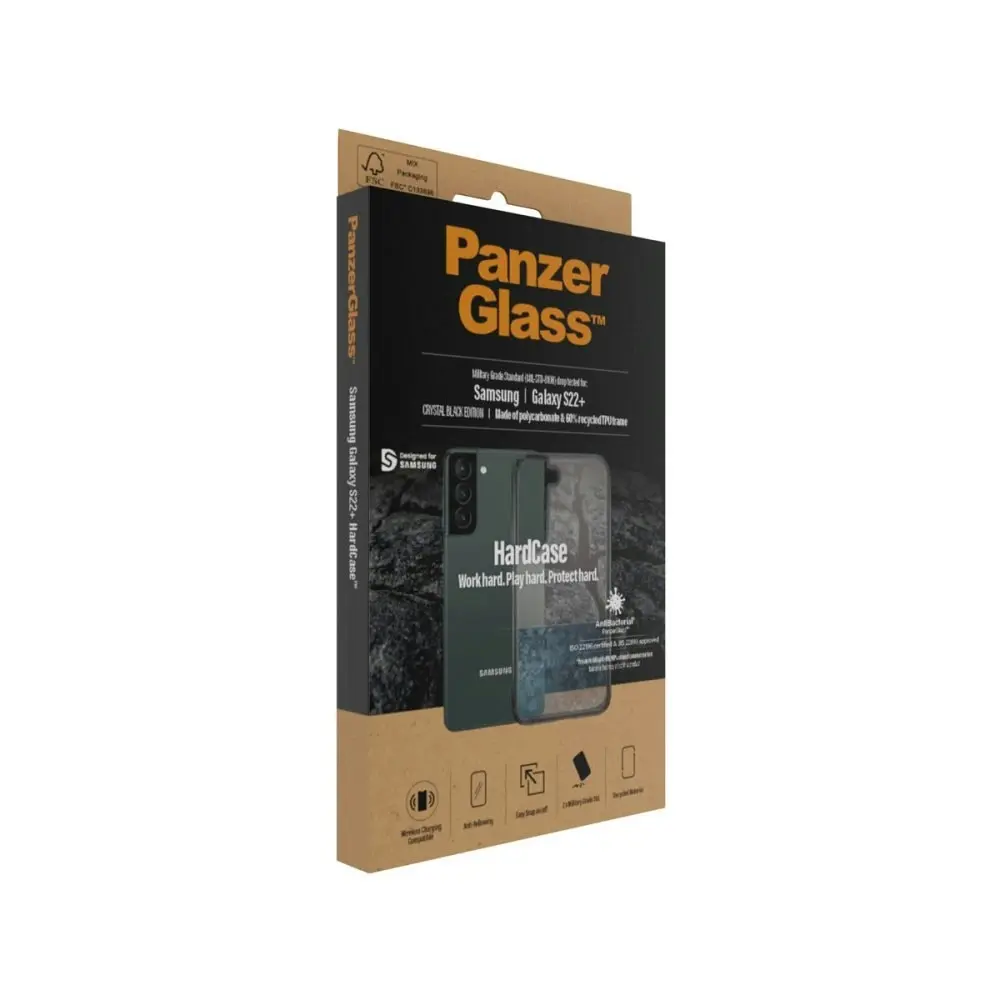 PanzerGlass Hard Case Antibacterial Phone Case for Samsung GS22+ - Clear