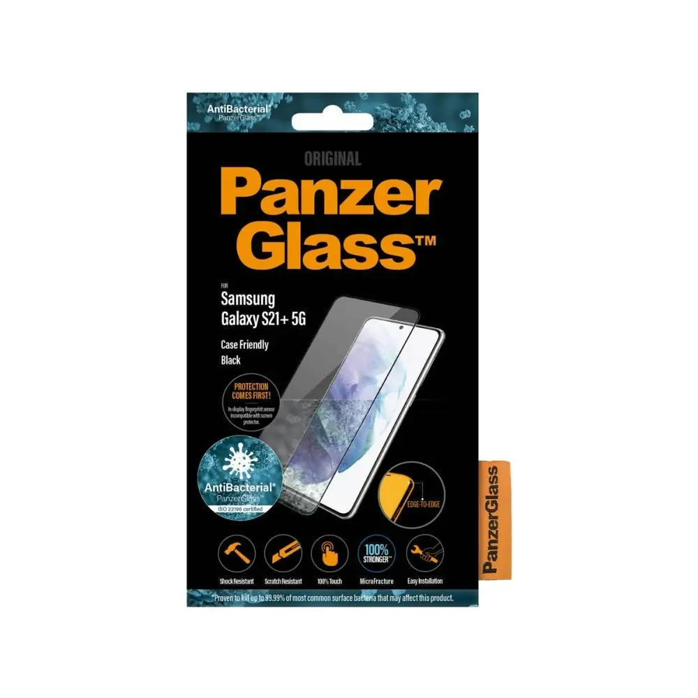 PanzerGlass Edge to Edge Screen Protector for Samsung GS21+ - Black