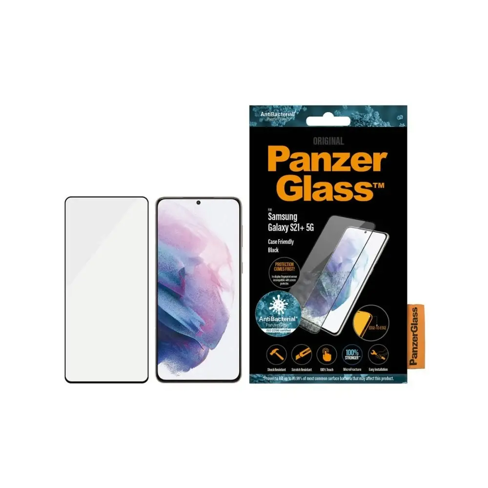 PanzerGlass Edge to Edge Screen Protector for Samsung GS21+ - Black