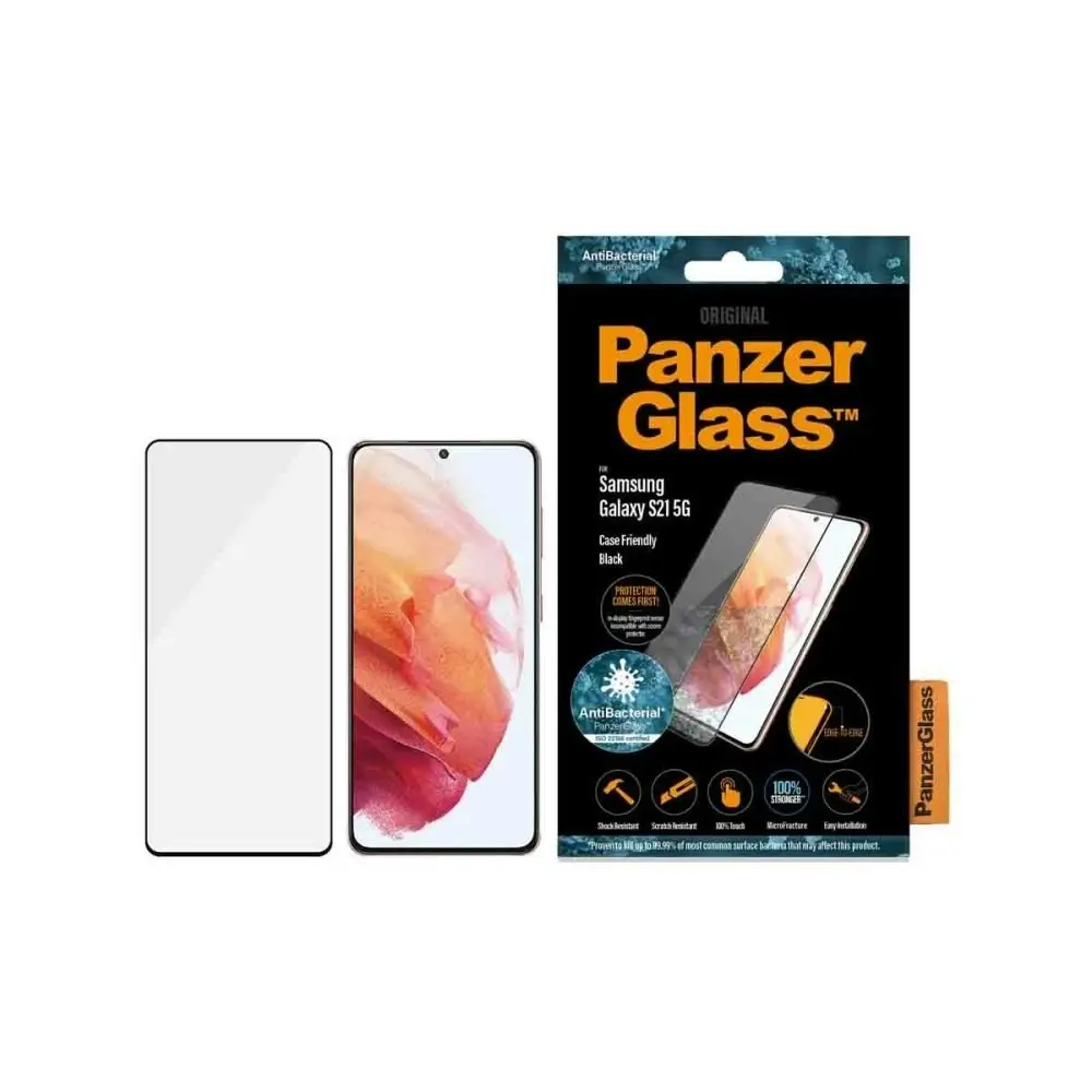 PanzerGlass Edge to Edge Screen Protector for Samsung GS21 - Black