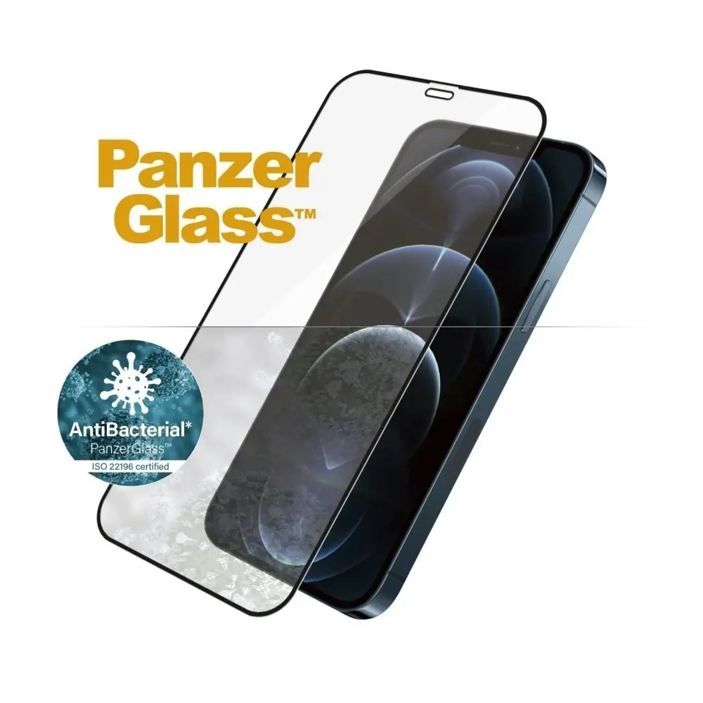 PanzerGlass Edge to Edge Screen Protector for iPhone 12 Pro Max - Black