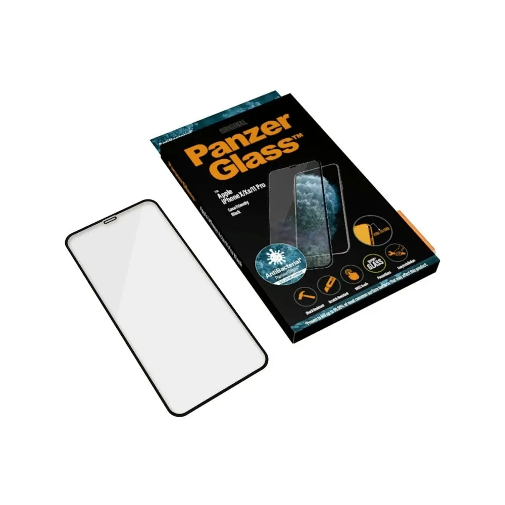 PanzerGlass Edge to Edge Screen Protector for iPhone Xs/X/11 Pro - Black