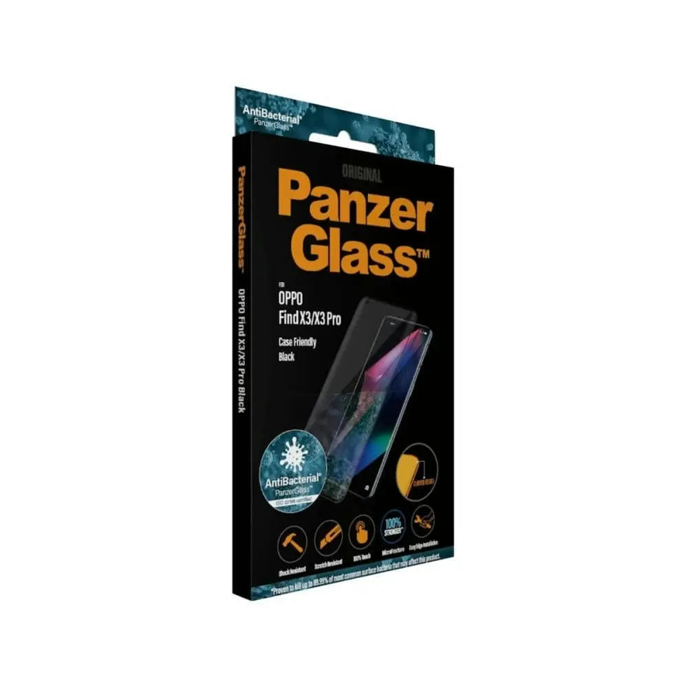 PanzerGlass Screen Protector for OPPO Find X3/ X3 Pro/ X5 Pro - Black