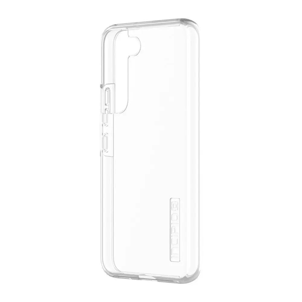 Incipio DualPro Classic+ for Samsung Galaxy S22 - Clear with Clear & Alantic Blue Buttons