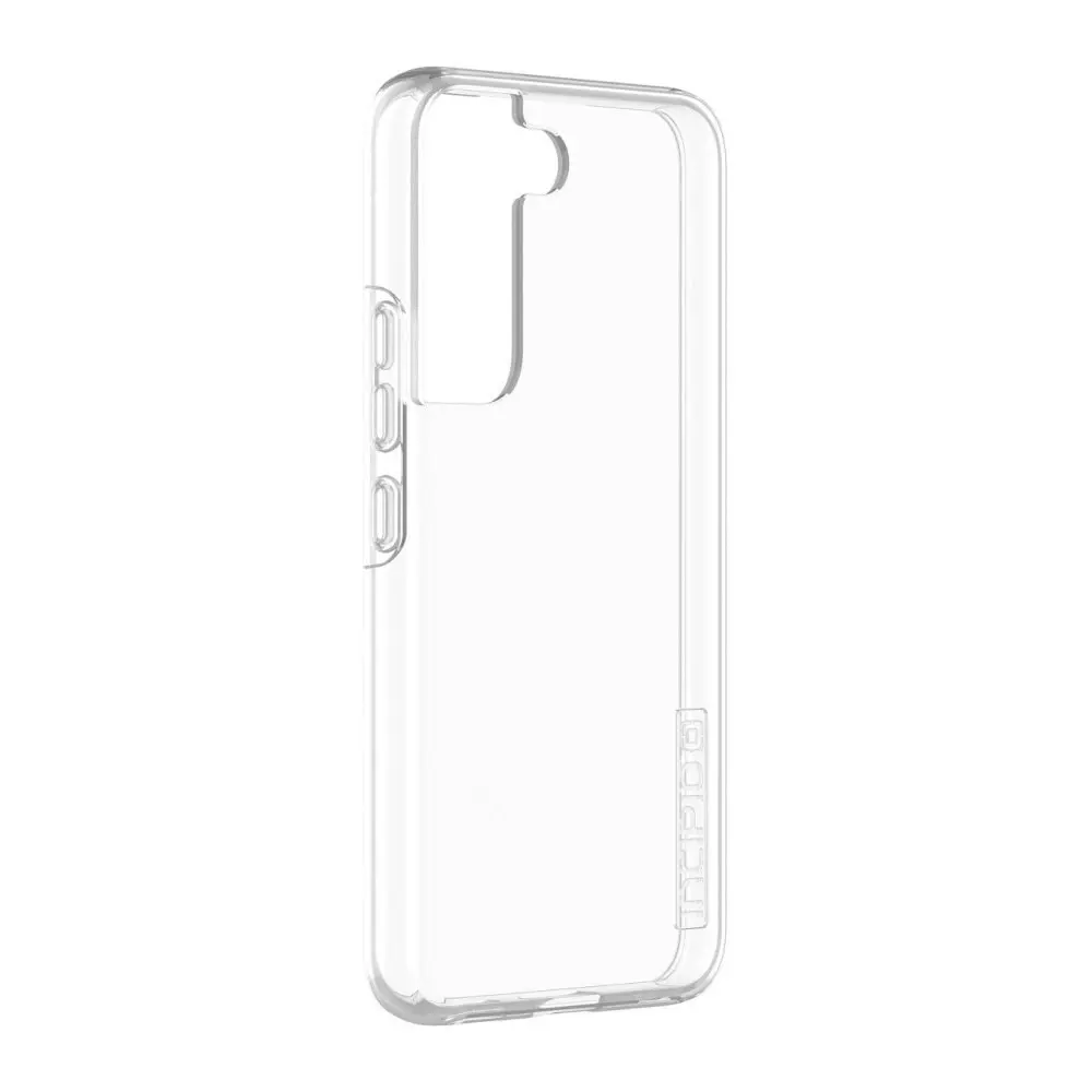 Incipio DualPro Classic+ for Samsung Galaxy S22 - Clear with Clear & Alantic Blue Buttons