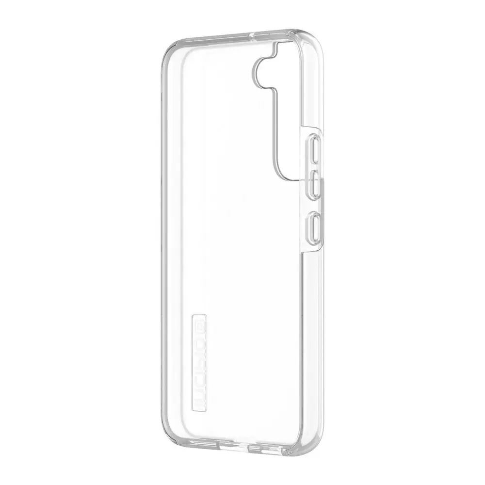 Incipio DualPro Classic+ for Samsung Galaxy S22 - Clear with Clear & Alantic Blue Buttons