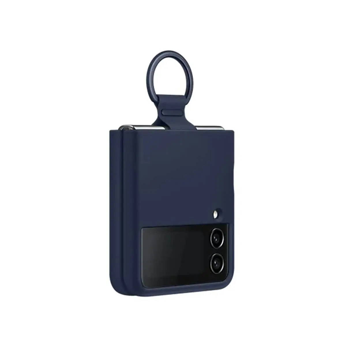 Samsung Silicone Cover with Ring for Galaxy Z Flip4 - Navy