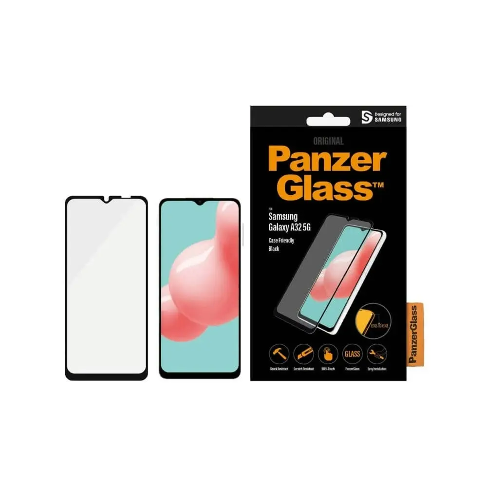 PanzerGlass Edge to Edge Screen Protector for Samsung Galaxy A32 5G - Black