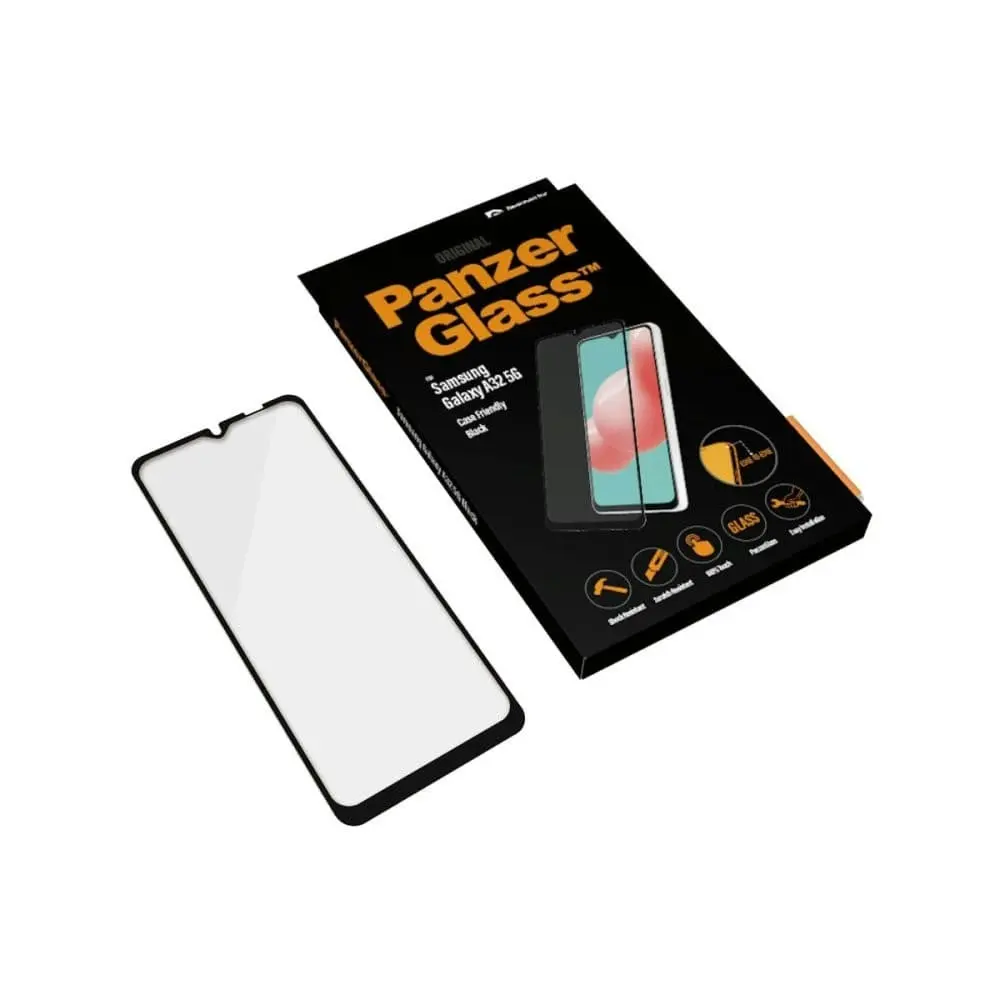 PanzerGlass Edge to Edge Screen Protector for Samsung Galaxy A32 5G - Black